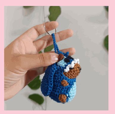 Capivara roupa de Stitch em crochê feito à mão